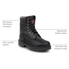 image:imageTimberland PRO 8IN Mens Steel Toe EH MaxTrax Slip Resistant WP BootBlack