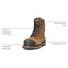 image:imageTimberland PRO Mens Boondock 8 Inch Composite Safety Toe Waterproof Work BootsBrown