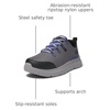 image:imageTimberland PRO Mens Intercept Steel Safety Toe Industrial Athletic Work ShoeMedium GreyBlue V1
