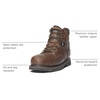image:imageTimberland PRO Mens Pit Boss 6 Inch Steel Safety Toe Industrial Work BootBrown2024 New