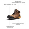 image:imageTimberland PRO Mens Reaxion Athletic Hiker Wateproof Composite Toe Work BootBrownOrange V1