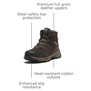 image:imageTimberland PRO Mens Switchback Lt 6 Inch Steel Safety Toe Static Dissipative Industial Work Hiker BootBrownYellow V1