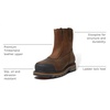 image:imageTimberland PRO Mens True Grit Chelsea Softtoe Waterproof Industrial Western Work BootMedium Brown V1