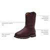 image:imageTimberland PRO True Grit PullOn Composite Safety Toe WaterproofBrown Autumn Backtrack V1