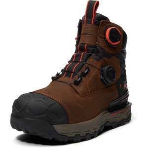 image:imageTimberland PRO Mens Boondock Ultralight Boa 6 Inch Composite Safety Toe Waterproof Industrial Work BootMedium Brown Full Grain