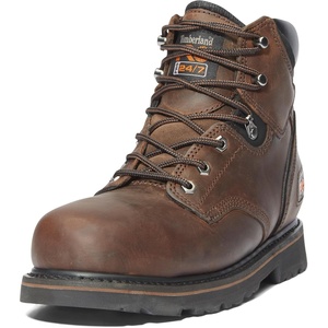 image:imageTimberland PRO Mens Pit Boss 6 Inch Steel Safety Toe Industrial Work BootBrown2024 New