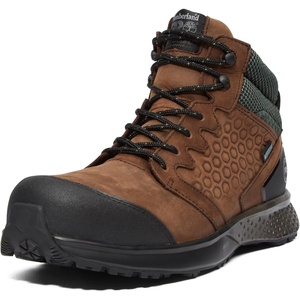 image:imageTimberland PRO Mens Reaxion Athletic Hiker Wateproof Composite Toe Work BootBrownGreen