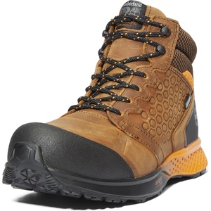 image:imageTimberland PRO Mens Reaxion Athletic Hiker Wateproof Composite Toe Work BootBrownOrange