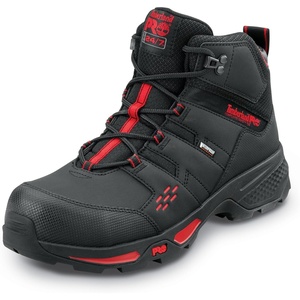 image:imageTimberland PRO Mens Switchback LT Comp Toe Waterproof Hiker Work BootsBlackRed