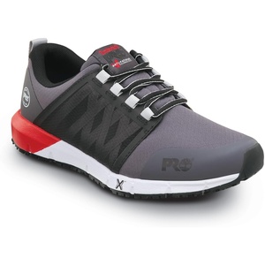 image:imageTimberland PRO Radius Mens Soft Toe EH MaxTrax Slip Resistant Athletic Work ShoeAsphaltTrue Red