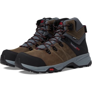 image:imageTimberland PRO Switchback 6 Composite Safety Toe Puncture Resistant WaterproofBrownTurkish CoffeeRed