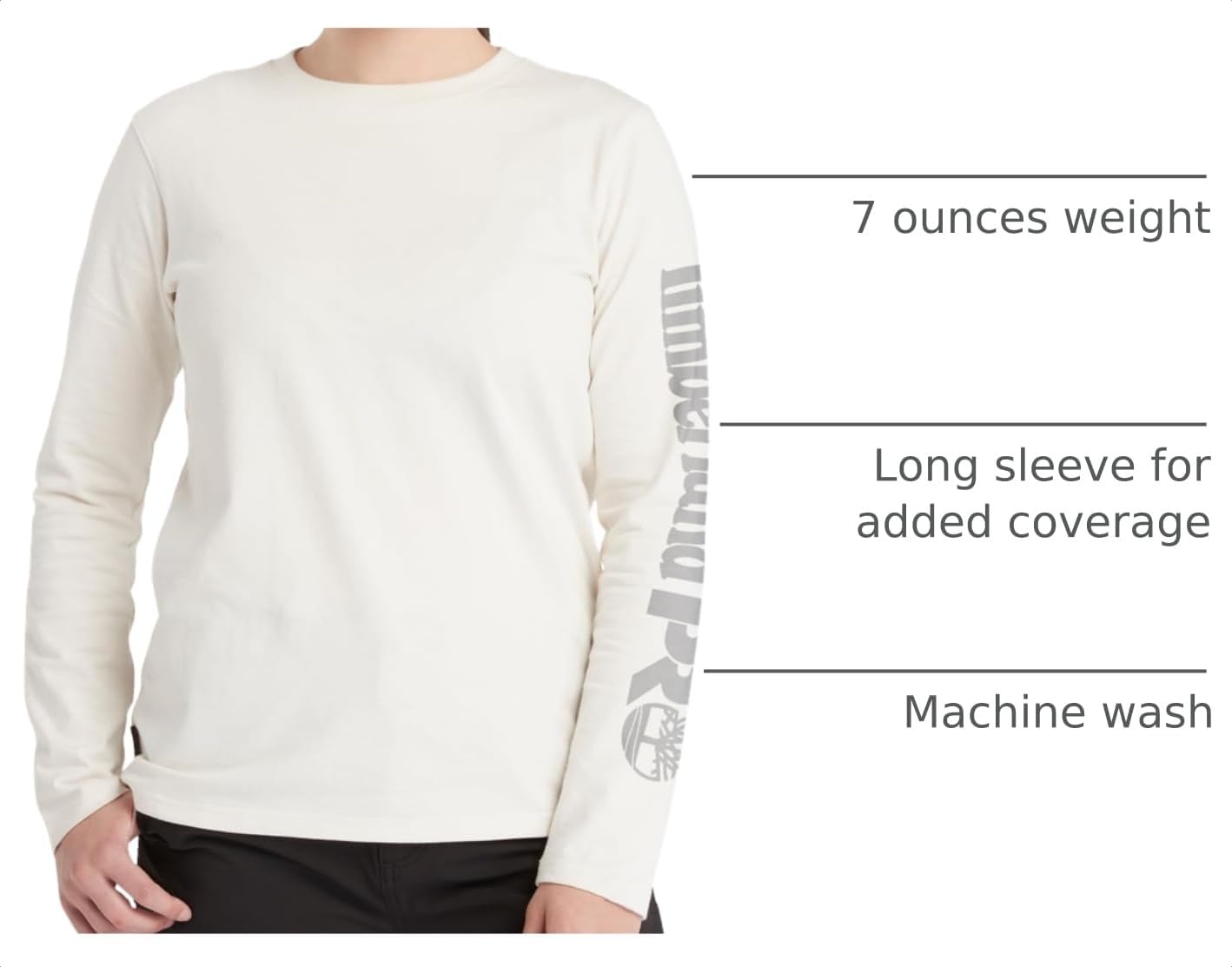 image:imageTimberland PRO Womens Core Long Sleeve TShirtVintage White
