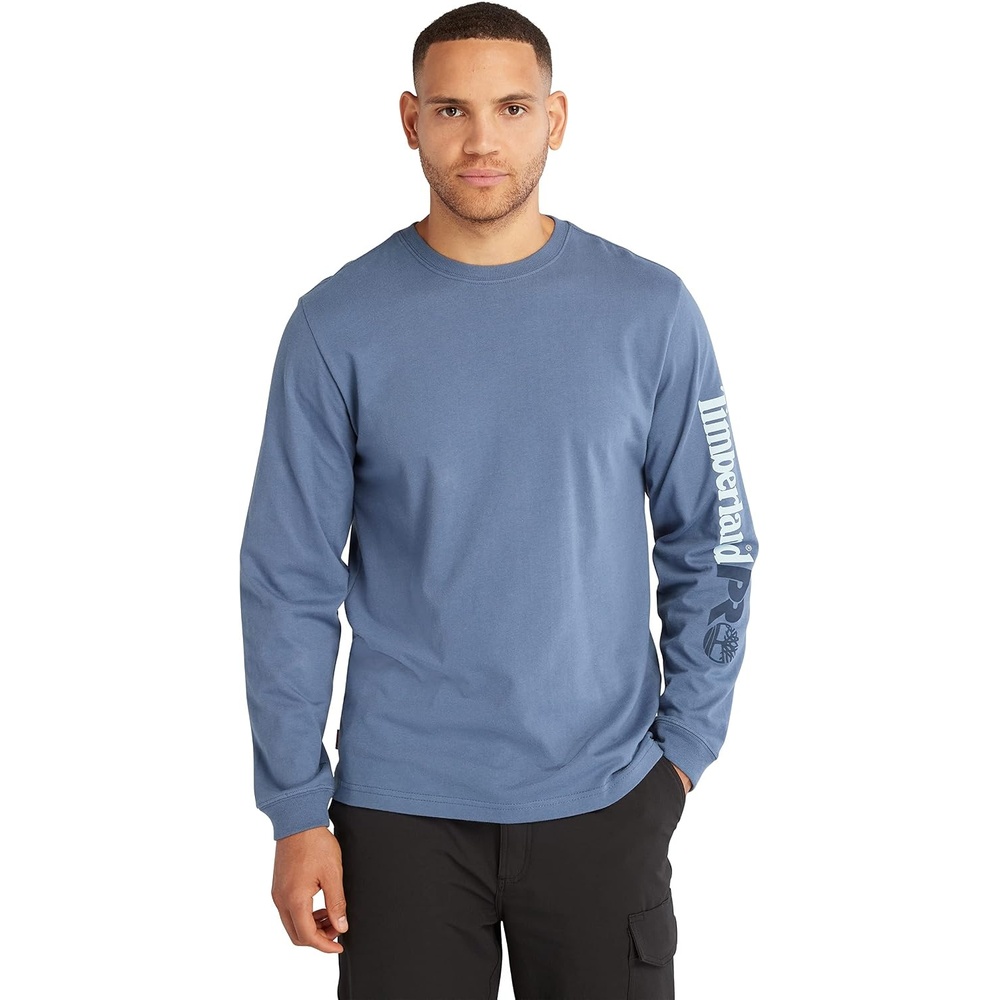 image:imageTimberland PRO Mens Core Logo LongSleeve TShirtVintage Indigo