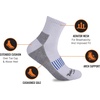 image:imageTimberland PRO 6Pack Half Cushion Quarter SocksWhite 6 Pack