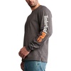 image:imageTimberland PRO Base Plate Blended Long Sleeve TShirt with LogoDark Charcoal Heather