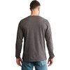 image:imageTimberland PRO Base Plate Blended Long Sleeve TShirt with LogoDark Charcoal Heather