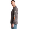 image:imageTimberland PRO Base Plate Blended Long Sleeve TShirt with LogoDark Charcoal Heather