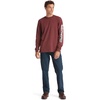 image:imageTimberland PRO Base Plate Blended Long Sleeve TShirt with LogoMaroon