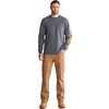 image:imageTimberland PRO Base Plate Blended Long Sleeve TShirt with LogoNavy Heather