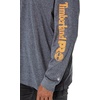 image:imageTimberland PRO Base Plate Blended Long Sleeve TShirt with LogoNavy Heather