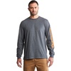 image:imageTimberland PRO Base Plate Blended Long Sleeve TShirt with LogoNavy Heather