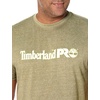 image:imageTimberland PRO Base Plate Short Sleeve TShirt with LogoBurnt Olive Heather