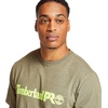 image:imageTimberland PRO Base Plate Short Sleeve TShirt with LogoBurnt Olive Heather