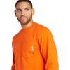 image:imageTimberland PRO Big amp Tall FR Cotton Core Pocket Logo Long Sleeve TShirtBlaze Orange