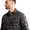 image:imageTimberland PRO FR Cotton Core Button Front ShirtBlack Digital Print