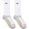 image:imageTimberland PRO Mens 2pack Ribbed Logo Crew SocksWhite