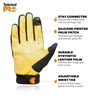 image:imageTimberland PRO Mens All Weather Insulated Work Gloves  Waterproof Breathable Insert  Stretch Nylon RipStop Back Hand  Reinforced Palm Grip  Touchscreen Compatible Black Wheat LargeBlack Wheat