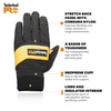 image:imageTimberland PRO Mens All Weather Insulated Work Gloves  Waterproof Breathable Insert  Stretch Nylon RipStop Back Hand  Reinforced Palm Grip  Touchscreen Compatible Black Wheat LargeBlack Wheat