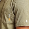 image:imageTimberland PRO Mens Base Plate Blended ShortSleeve TShirtBurnt Olive Hea