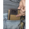 image:imageTimberland PRO Mens Canvas Leather RFID Trifold Wallet with Zippered PocketsKhaki