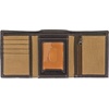 image:imageTimberland PRO Mens Canvas Leather RFID Trifold Wallet with Zippered PocketsKhaki