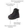 image:imageTimberland PRO Mens Endurance 6 Inch Steel Safety Toe Puncture Resistant Waterproof Industrial Work BootBlack
