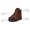 image:imageTimberland PRO Mens Endurance 6 Inch Steel Safety Toe Puncture Resistant Waterproof Industrial Work BootBrown