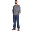 image:imageTimberland PRO Mens Fr Cotton Core Flame Resistant LongSleeve Logo TShirtCharcoal