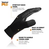 image:imageTimberland PRO Mens Gripper Work Gloves  Stretch Nylon Back Hand  Synthetic Leather Palm  Silicone Grip Print  Touchscreen Compatible  Machine Washable Black Medium