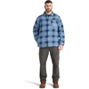 image:imageTimberland PRO Mens Gritman Check HeavyWeight Fleece ShirtVintage Indigo Tartan