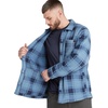 image:imageTimberland PRO Mens Gritman Check HeavyWeight Fleece ShirtVintage Indigo Tartan