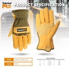 image:imageTimberland PRO Mens Insulated Canvas and Synthetic Leather Gloves  Durable Nylon Back Hand  Reinforced Palm and Thumb  Abrasion Resistant  Machine Washable Wheat Multi XXLarge
