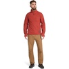 image:imageTimberland PRO Mens Irvine 14zip Waffle FleeceCinnabar Heather