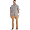 image:imageTimberland PRO Mens Woodfort ShortSleeve Lightweight Flannel Flex ShirtBlack Iris Yd