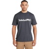 image:imageTimberland PRO UnisexAdult Core Linear Logo Timberland PRO Mens Core ShortSleeve TShirt Black Iris Heather 3XLargeDeepest Grey Heather