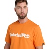 image:imageTimberland PRO UnisexAdult Core Linear Logo Timberland PRO Mens Core ShortSleeve TShirt Black Iris Heather 3XLargePro Orange