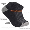 image:imageTimberland PRO mens 6pack Performance Low Cut SocksCharcoal Heather