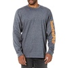 image:imageTimberland PRO Base Plate Blended Long Sleeve TShirt with LogoNavy Heather