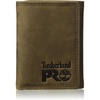 image:imageTimberland PRO Mens Leather Trifold Wallet with ID Window BlackBullard One SizeDark BrownPullman