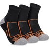 image:imageTimberland PRO Mens Moisture Wicking Technology Socks Arch Support Cushioned Footbed Mesh VentingSize 712 3 PairsBlack